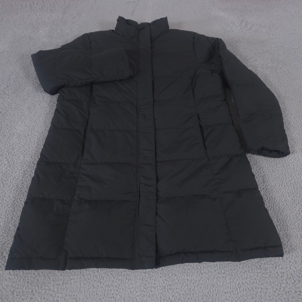L.L.Bean Jacket Women XL Black Ultrawarm DownTek Water Repellent Quilted Puffer‎